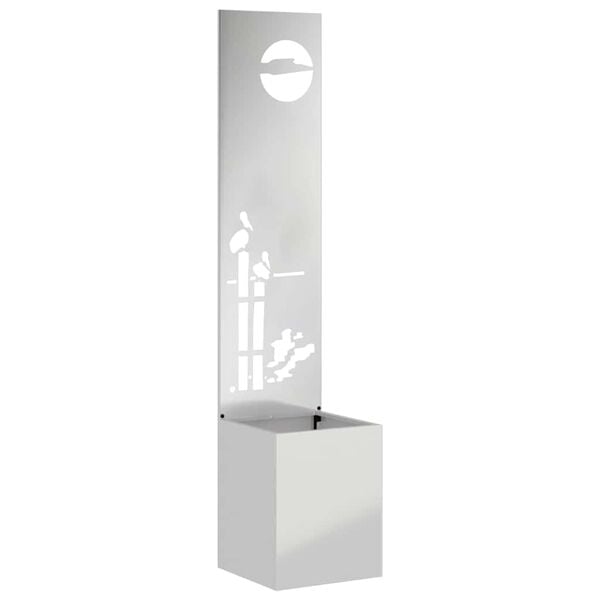 vidaXL Dārza privātuma ekrāns Sudraba 32 x 150 cm Cinkots tērauds