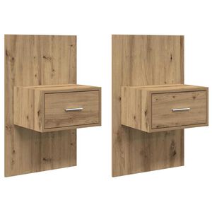 vidaXL Nakts skapītis 2 pcs Artisānā ozols 50 x 32,5 x 80cm