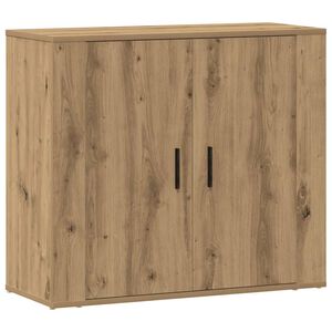 vidaXL kumode, ozolkoka krāsa, 80x33x70 cm, konstruēts koks