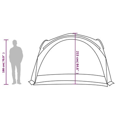 vidaXL ballīšu telts, balta, ūdensizturīga