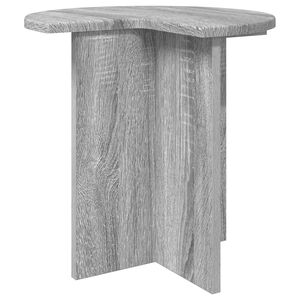 vidaXL Sānu galds Pelēks Sonoma ozols &Oslash; 39 x 38 cm Inženierijas koks
