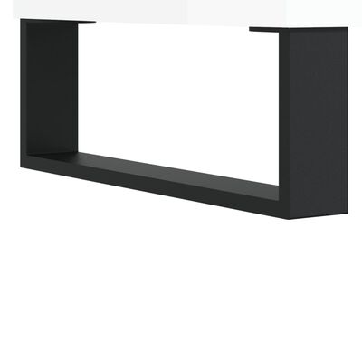 vidaXL kafijas galdiņš, spīdīgi balta, 60x44,5x45 cm