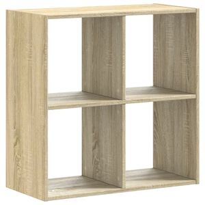 vidaXL grāmatplaukts, ozolkoka, 68,5x32x68,5 cm, inženierijas koks
