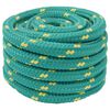 vidaXL Laivu virvju 4 mm 25 m Zaļa