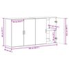 vidaXL Puse 2 pcs Melns ozolkoks 79 x 38 x 80 cm Inženierijas koks