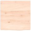 vidaXL vannasistabas virsma, 40x40x2 cm, neapstrādāts masīvkoks