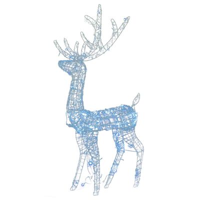 vidaXL Ziemassvētku ziemeļbriežu dekorācijas, 2 gab., akrils, 120 cm