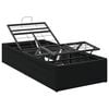 vidaXL Elektriskā regulējamā gultas rāmis Melns 200 x 80 x 33,5 cm