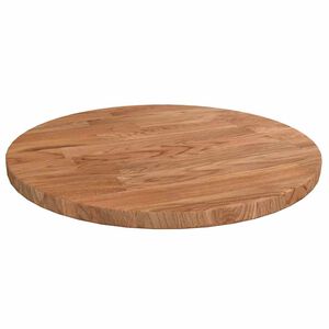 vidaXL apaļa galda virsma, gai&scaron;i brūna, &Oslash;30x1,5 cm, ozola masīvkoks