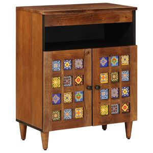 vidaXL Puse Valriekstu koks 60 x 33 x 75 cm Cieta mango koksne