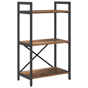 vidaXL Grāmatu plaukts 3 līmeņi 56 x 34 x 96 cm Inženierijas koks