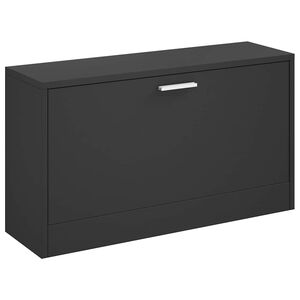 vidaXL apavu sols, melns, 80x24x45 cm, inženierkoks