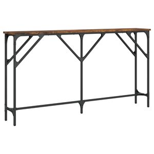 vidaXL konsoles galdiņ&scaron;, koka krāsa, 140x23x75 cm , inženierijas koks