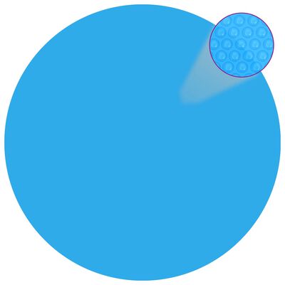 vidaXL baseina plēve, solāra, peldoša, apaļa, 455 cm, zils PE