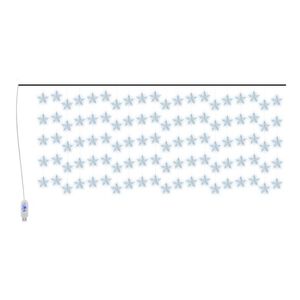vidaXL LED lampiņu aizkars, 500 LED, vēsi balts, 8 funkcijas