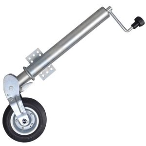 vidaXL piekabes atbalsta ritenis, 2 atbalsta caurules, 2 skavas, 60 mm