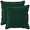 vidaXL Spilvenu pārvalks 2 pcs HOUTEN Tum&scaron;i zaļ&scaron; 40 x 40 cm Samts