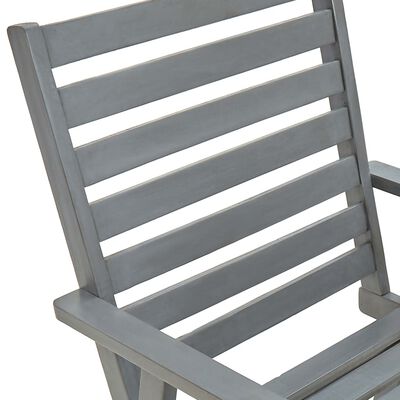 vidaXL dārza krēsli ar matračiem, 2 gab., akācijas masīvkoks
