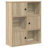 vidaXL grāmatu plaukts, ozola krāsa, 60x24x76,5 cm, inženierijas koks