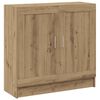 vidaXL grāmatu plaukts, koka krāsa, 82,5x30,5x80 cm, inženierijas koks