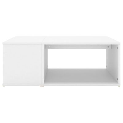 vidaXL kafijas galdiņš, balts, 90x67x33 cm , skaidu plāksne
