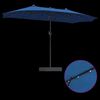 vidaXL Dārza parasols Zila 385 x 209 x 244 cm audums