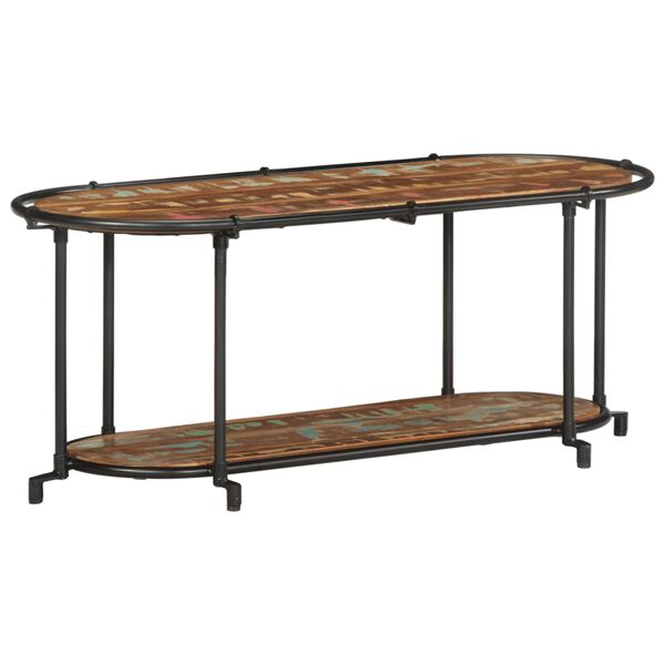 vidaXL TV skapītis, 100x42x40 cm, pārstrādāts masīvkoks