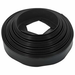 vidaXL Zāliena apmales Melns 3000 x 4 x 5 cm Plastmasa