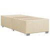 vidaXL atsperu gulta ar matraci, krēmkrāsas, 90x190 cm, audums