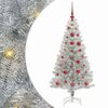 vidaXL Ziemassvētku eglīte Sudraba 120 cm PET