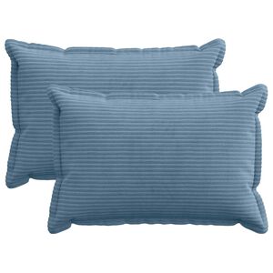vidaXL Spilvenu pārvalks 2 gab. HOUTEN Zila 30 x 50 cm kordurojs