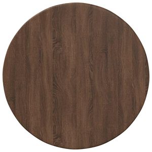 vidaXL Galda virsma brūna ozolkoka &Oslash; 40 x 1,5 cm Inženierijas koks