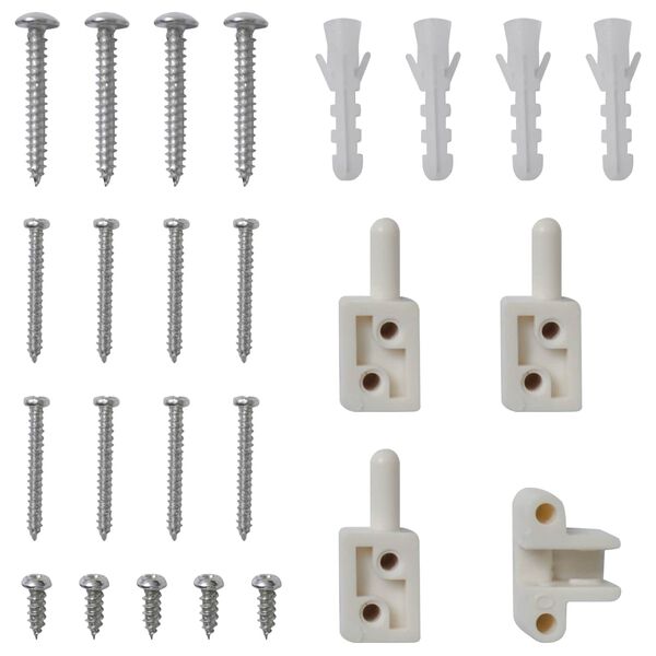 vidaXL Durbju siets Balts un melns 120 x 240 cm