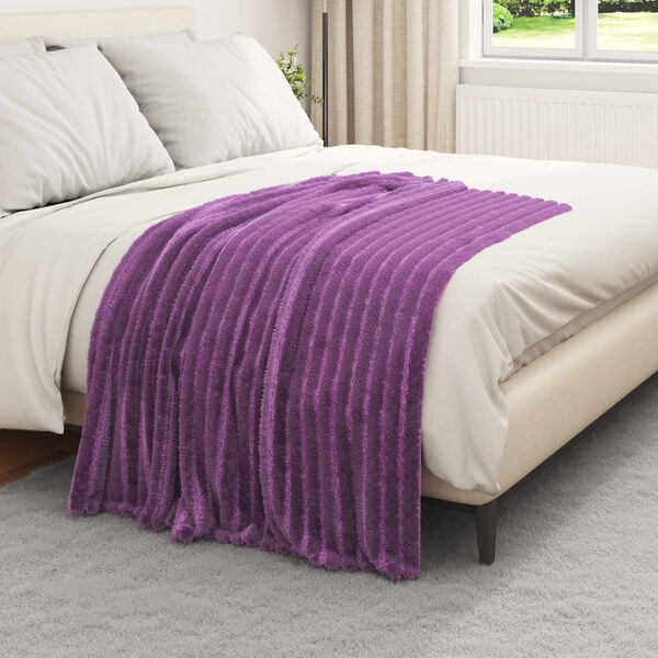 vidaXL Pledu segas 6 pcs Violeta 150 x 130 cm Flīss