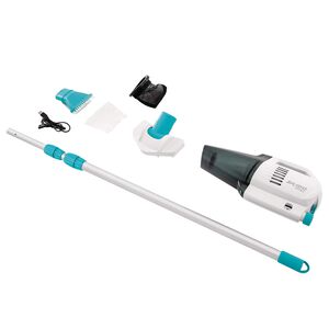 INTEX Lādējams spa un baseinu vakuums Balta un gai&scaron;i zila PVC