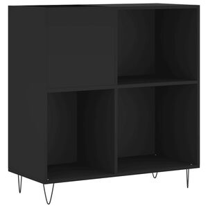vidaXL skapītis, 84,5x38x89 cm, inženierijas koks, melns