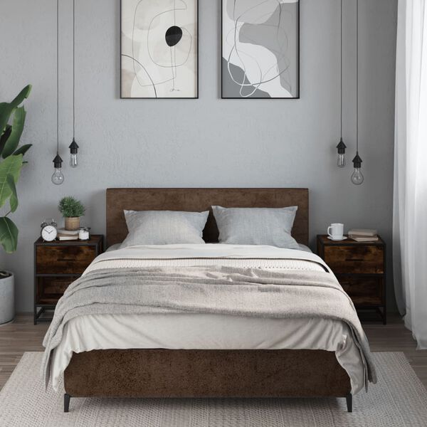 vidaXL naktsskapī&scaron;i, 2 gab., ozolkoka, 40x31x50 cm, inženierijas koks