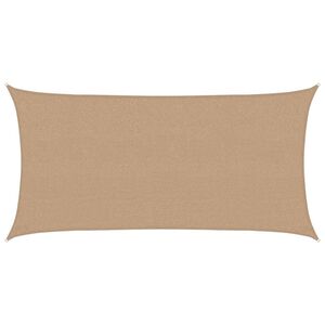 vidaXL saulessargs, 160 g/m&sup2;, pelēkbrūns, 2,5x5 m, HDPE