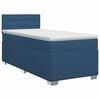 vidaXL Kontinentālā gulta ar matraci Zila 100 x 200 cm Audums