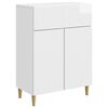 vidaXL Puse Spīdīgi balts 66 x 34,5 x 90 cm Inženierijas koks