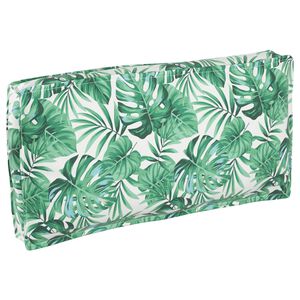 vidaXL Spilvens Lapu raksts 120 x 60 x 12 cm Oksforda audums Lapa