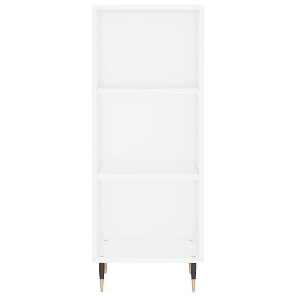 vidaXL plaukts, balts, 34,5x32,5x90 cm, inženierijas koks