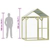 vidaXL vistu būris, 1,5x1,5x2 m, impregnēts priedes koks