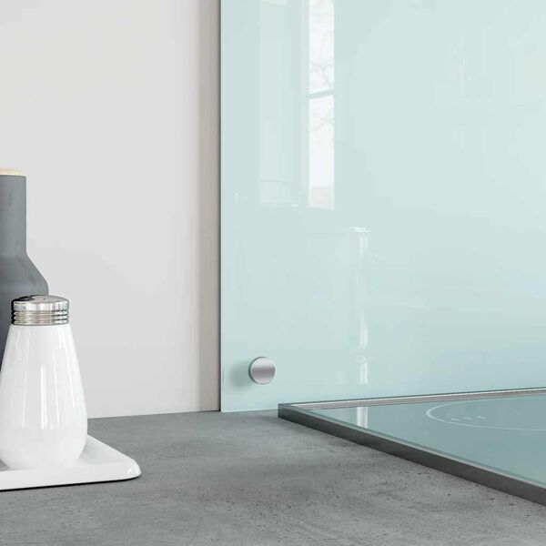 vidaXL virtuves sienas panelis, 90x60 cm, rūdīts stikls, balts