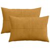 vidaXL Spilvenu pārvalks 2 pcs ALMELO Dzeltena 50 x 80 cm kordurojs