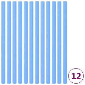 vidaXL batuta stieņu putu apvalki, 12 gab., 92,5 cm, zili