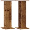 vidaXL skaļruņu statīvi, 2 gab., veca koka krāsā, 30x30x80 cm, koks
