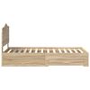 vidaXL Gultas rāmis Sonoma ozols 70 x 190 cm Inženierijas koks