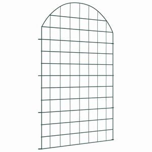 vidaXL Dīķa žoga komplekts 8 gab. 50 x 80 cm Tērauds Zaļa