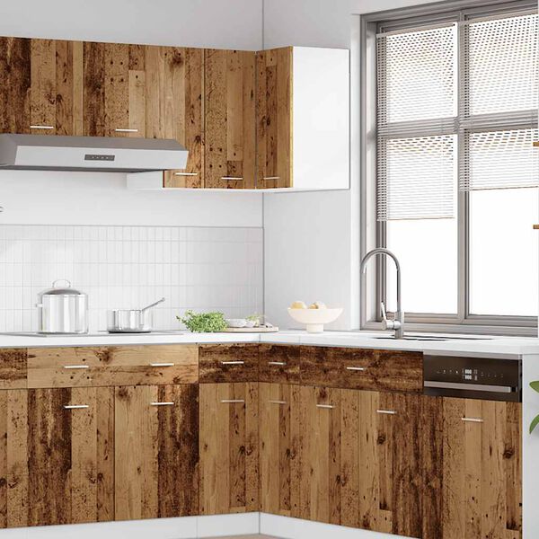 vidaXL piekarams skapītis, "Lyon", veca koka, 57x57x60 cm